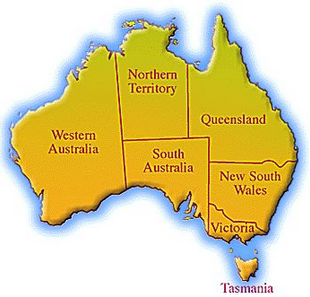 Australia Map - Basic